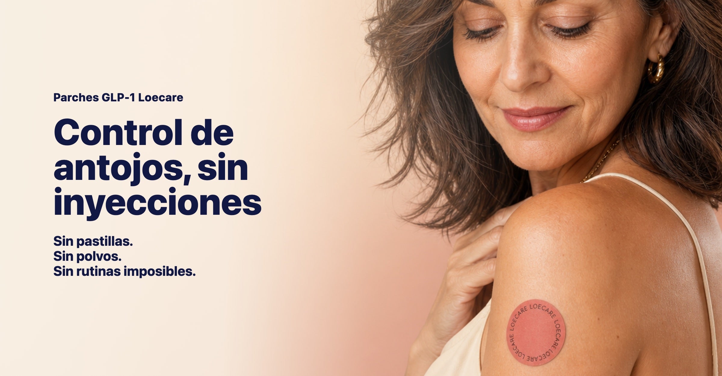 Loecare hero mujer con parche GLP-1